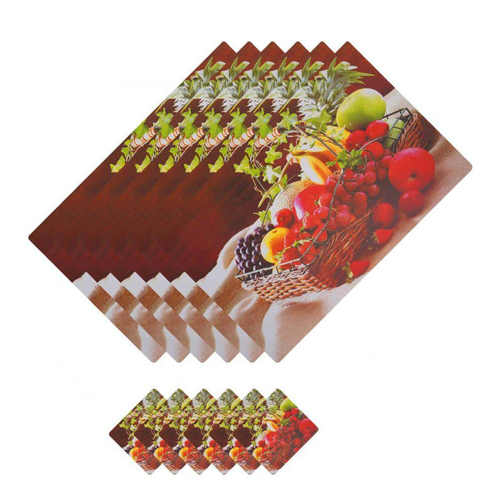 Dining Table Placemats with Coasters, Set of 6, PM36 - Dream Care Furnishings Private Limited