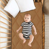 Waterproof Quilted Baby Sheet, Beige