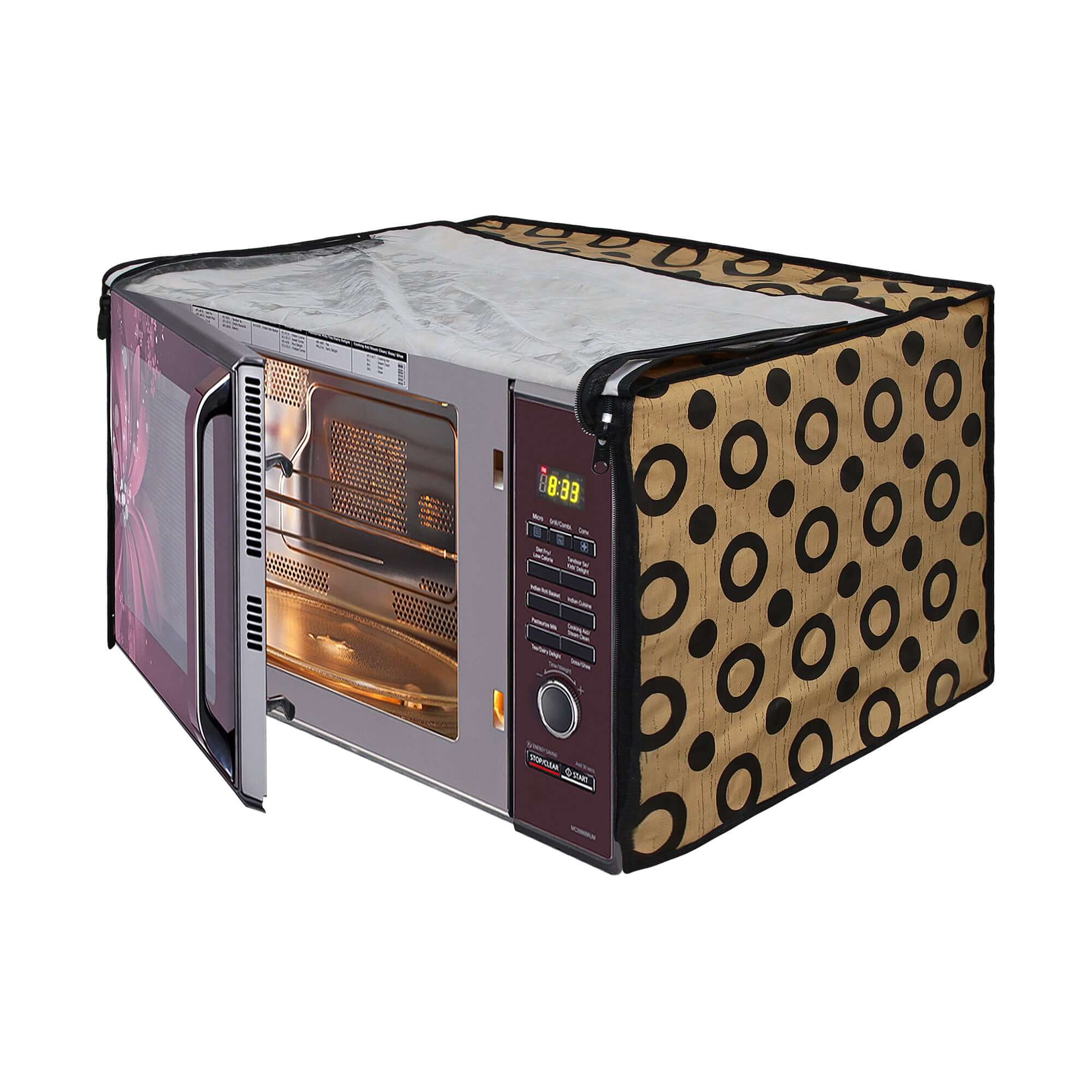 Microwave Oven Cover With Adjustable Front Zipper, SA02 - Dream Care Furnishings Private Limited