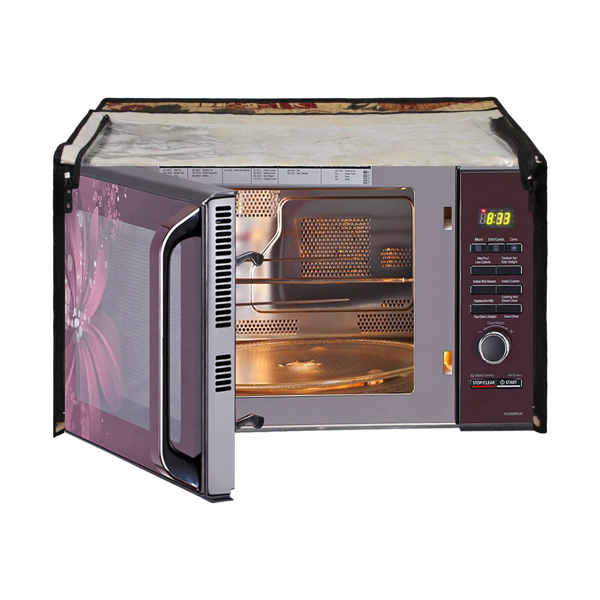 Microwave Oven Cover With Adjustable Front Zipper, SA03 - Dream Care Furnishings Private Limited