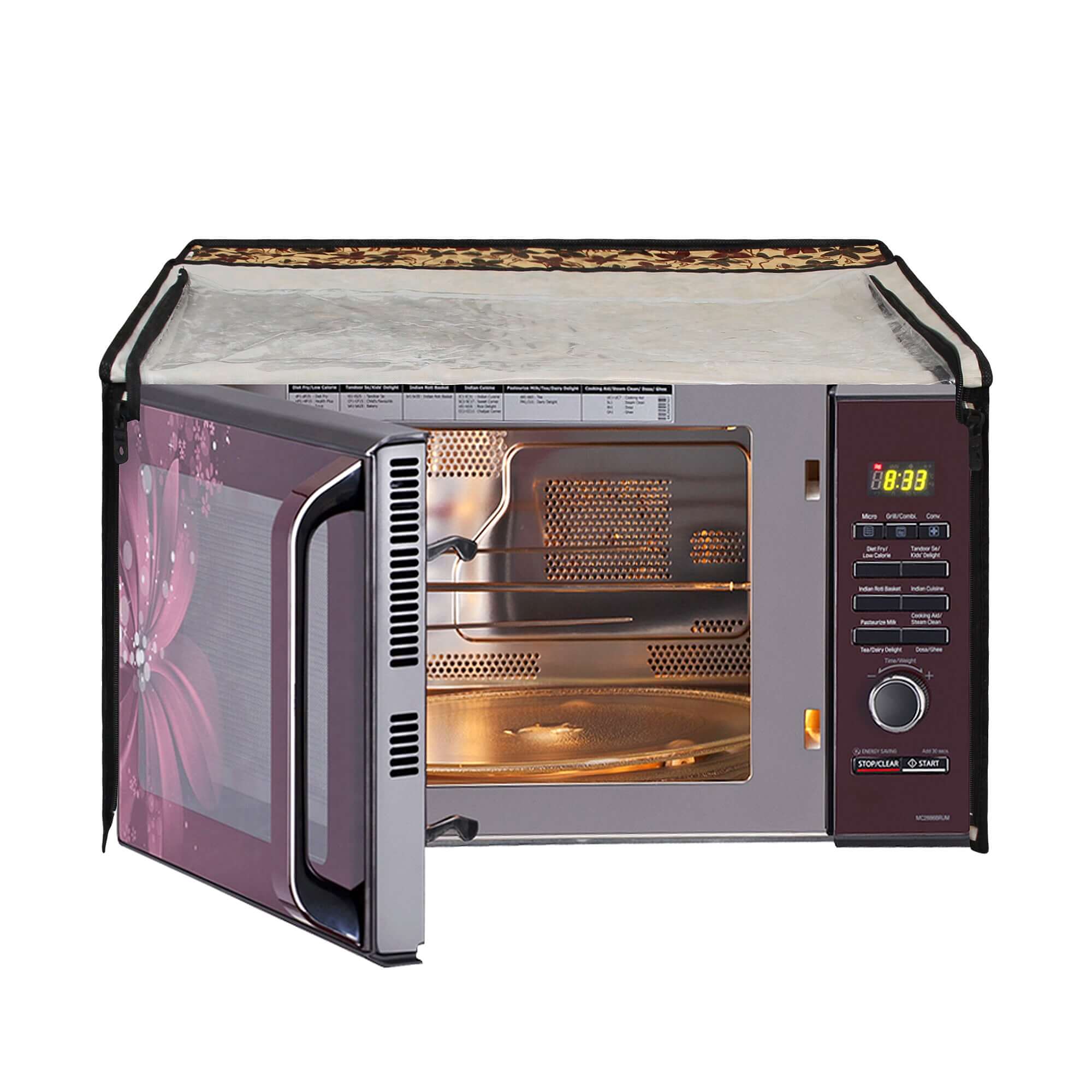Microwave Oven Cover With Adjustable Front Zipper, SA04 - Dream Care Furnishings Private Limited