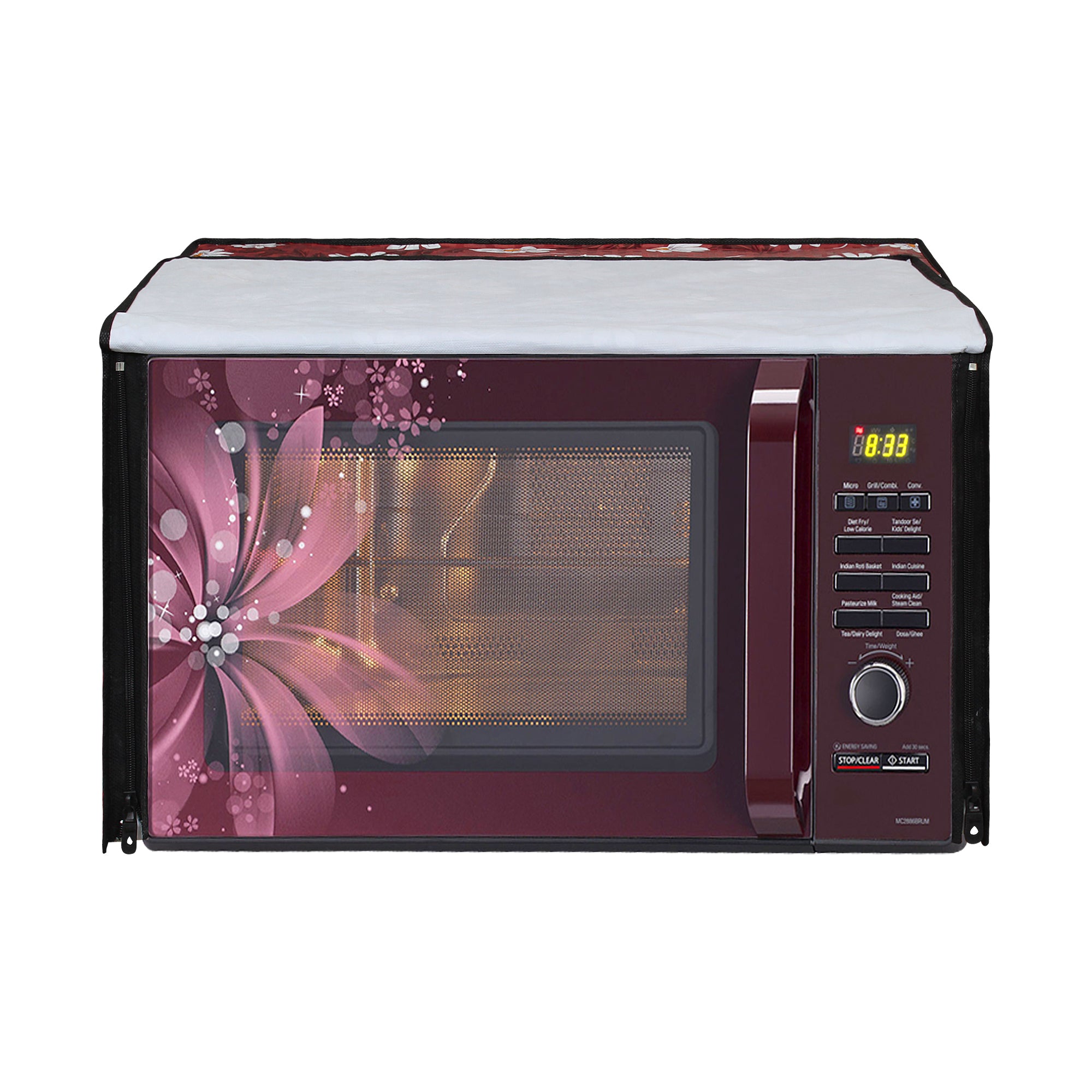 Microwave Oven Cover With Adjustable Front Zipper, SA08 - Dream Care Furnishings Private Limited