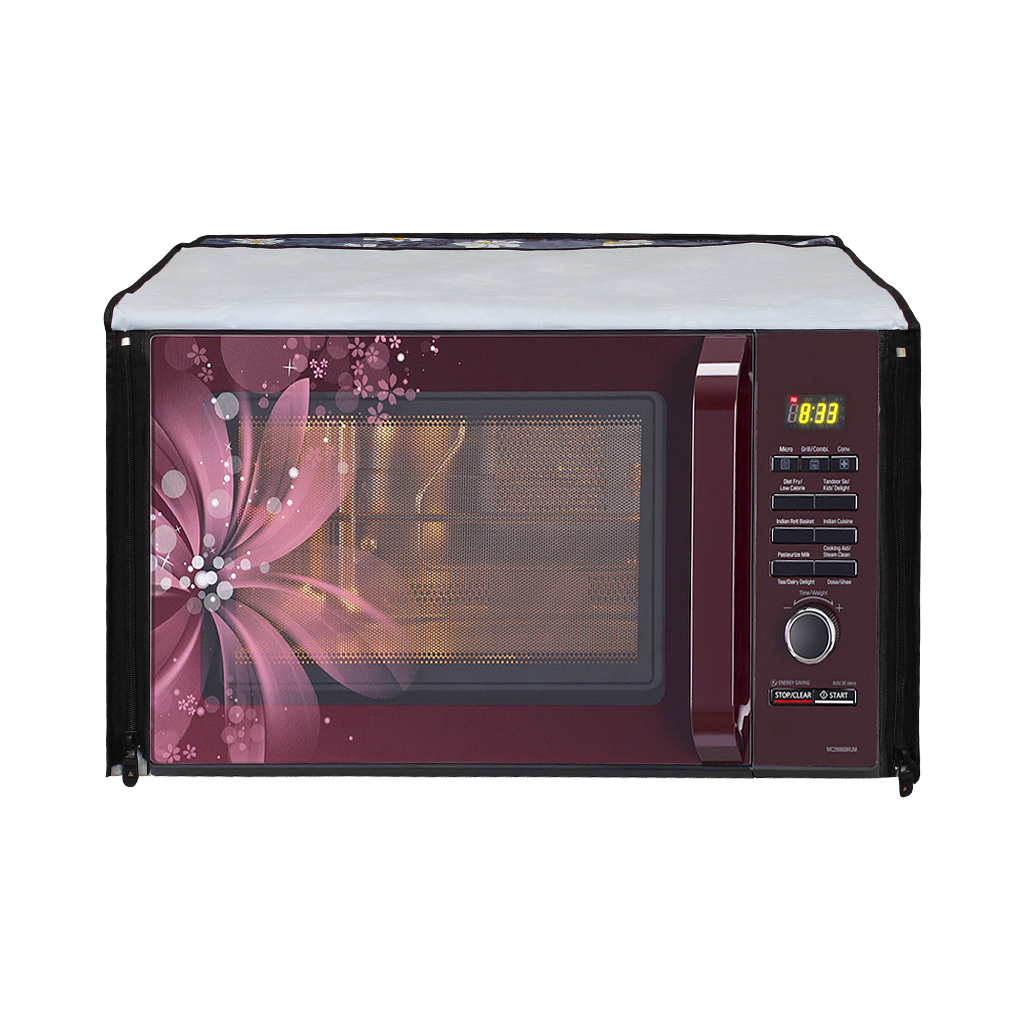 Microwave Oven Cover With Adjustable Front Zipper, SA10 - Dream Care Furnishings Private Limited