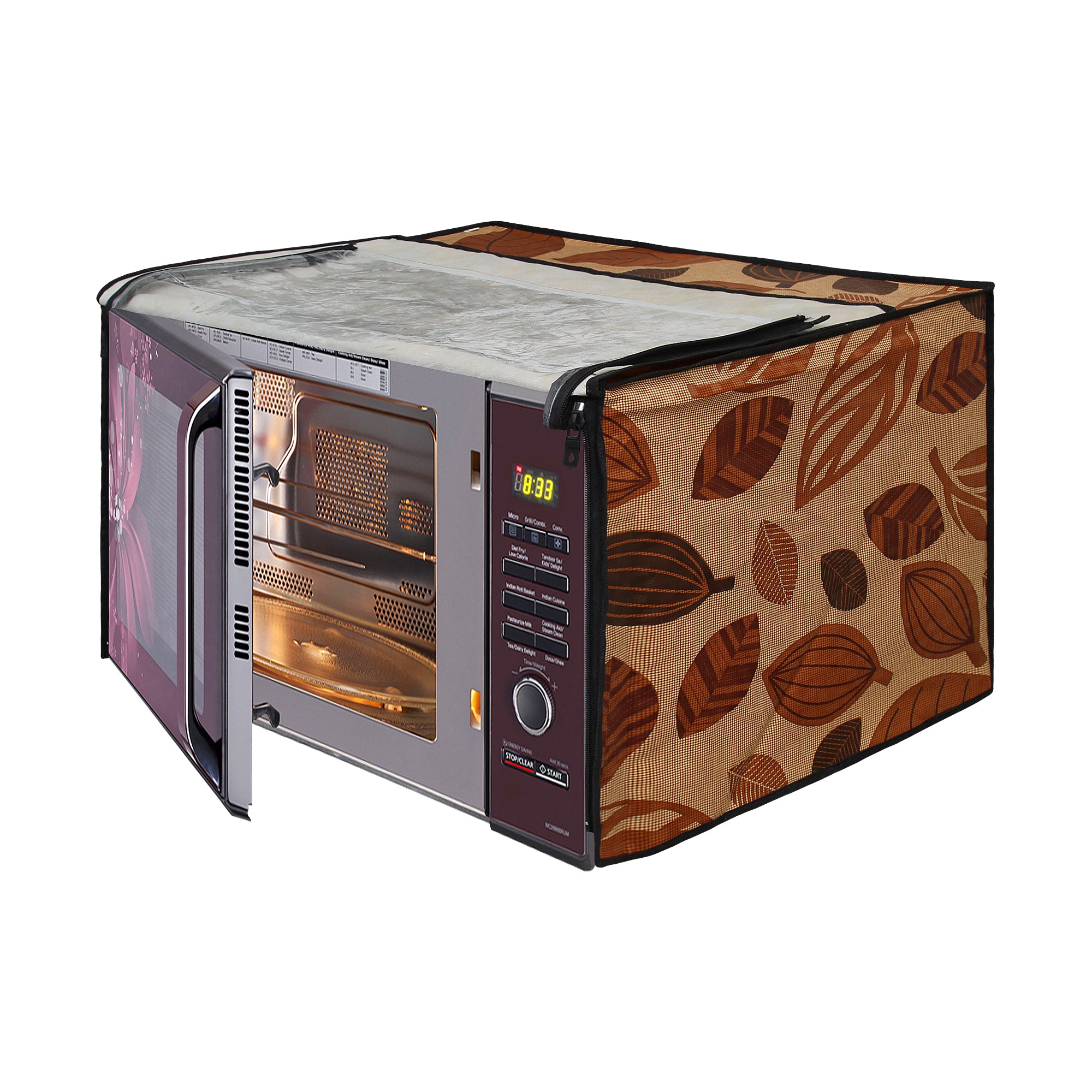 Microwave Oven Cover With Adjustable Front Zipper, SA19 - Dream Care Furnishings Private Limited