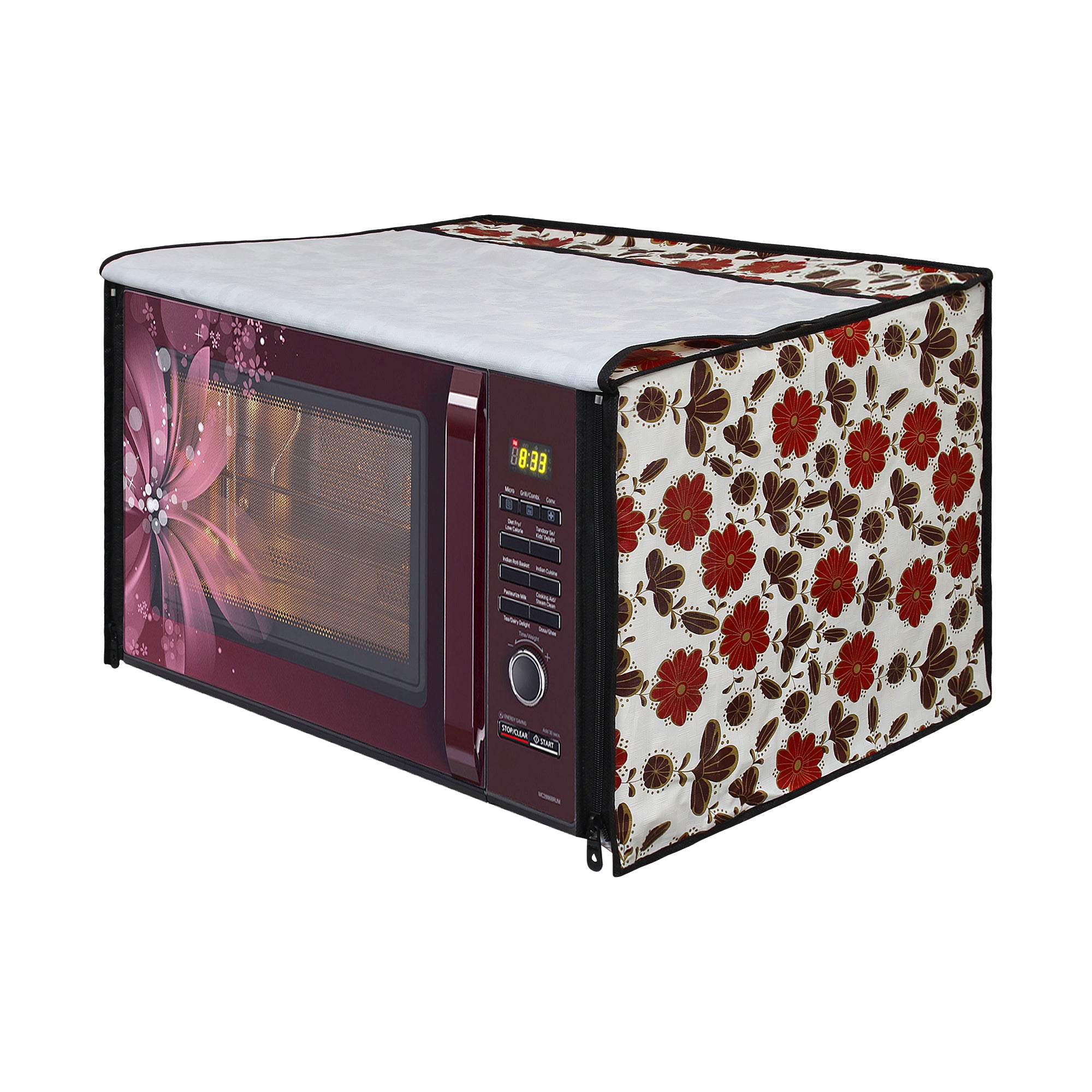 Microwave Oven Cover With Adjustable Front Zipper, SA20 - Dream Care Furnishings Private Limited