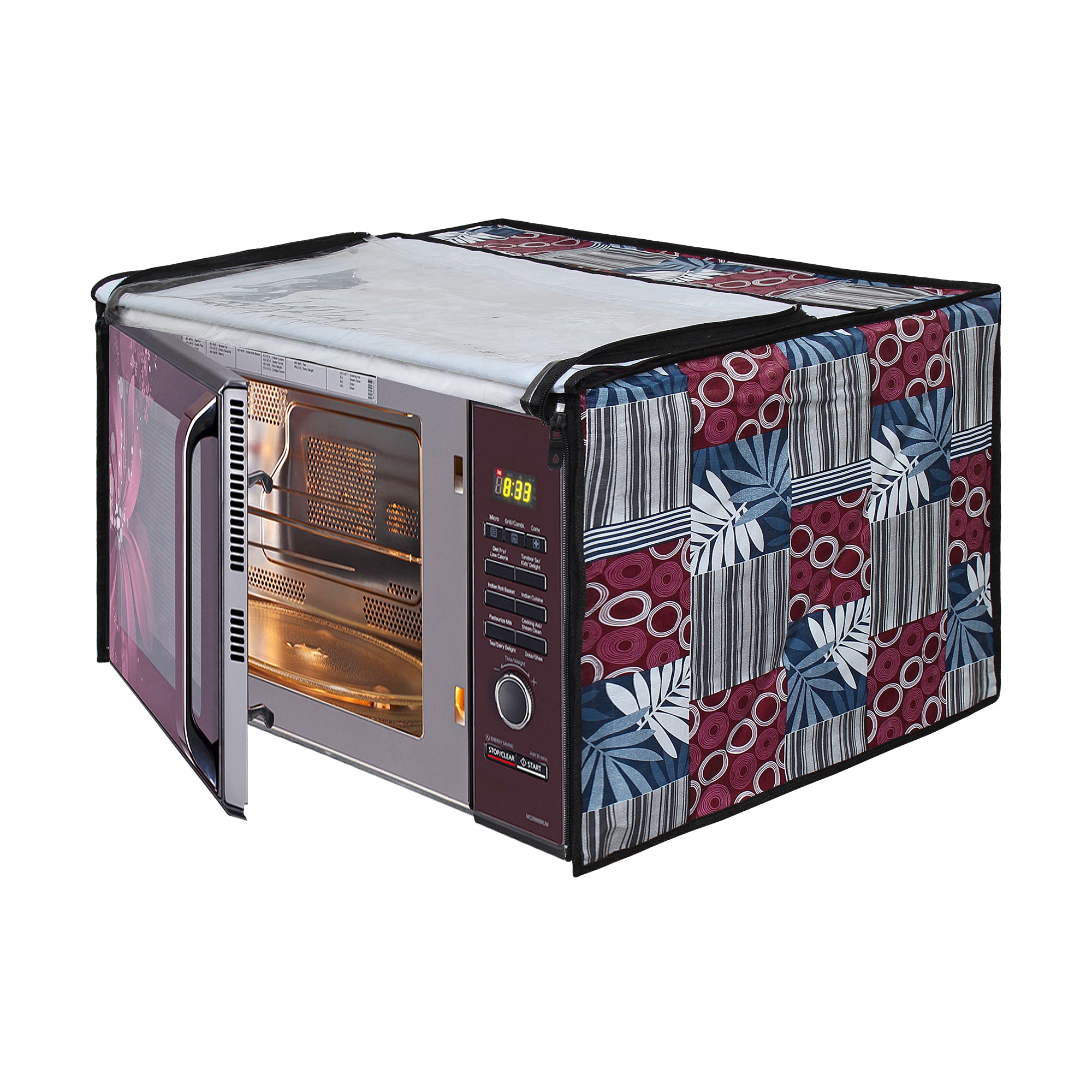 Microwave Oven Cover With Adjustable Front Zipper, SA25 - Dream Care Furnishings Private Limited