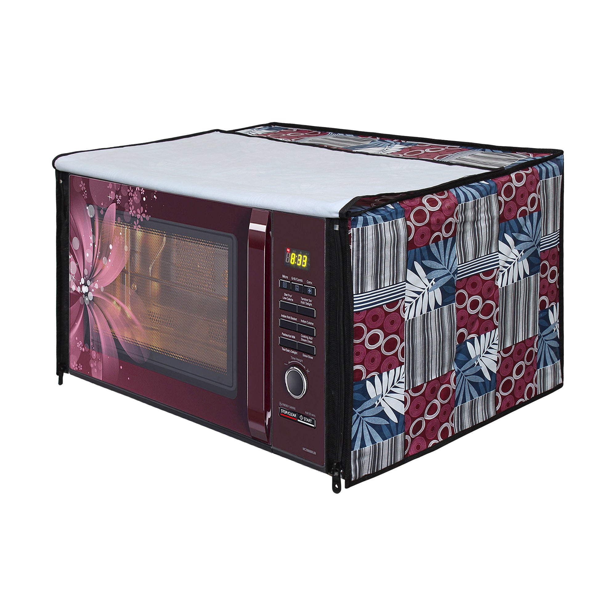 Microwave Oven Cover With Adjustable Front Zipper, SA25 - Dream Care Furnishings Private Limited