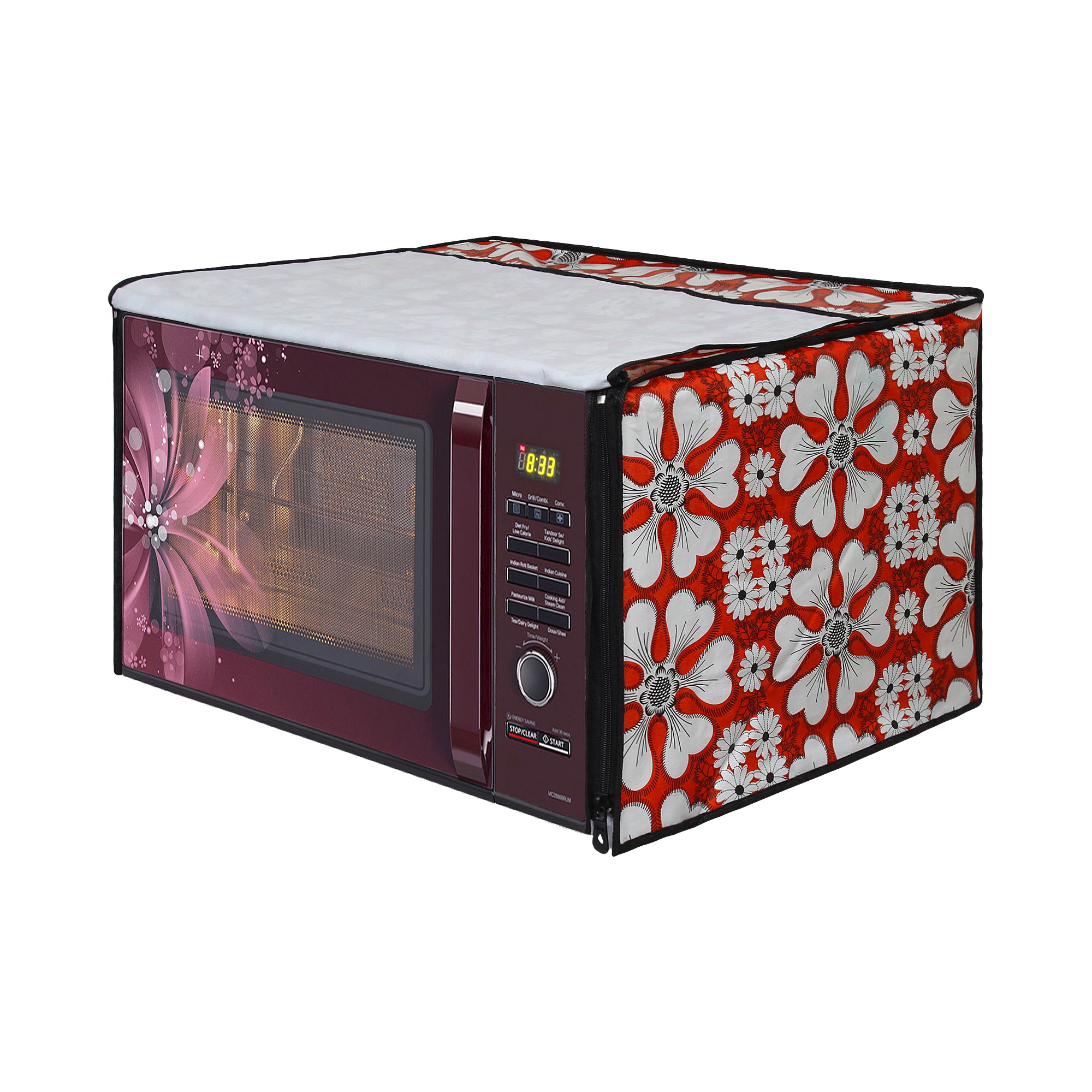 Microwave Oven Cover With Adjustable Front Zipper, SA60 - Dream Care Furnishings Private Limited