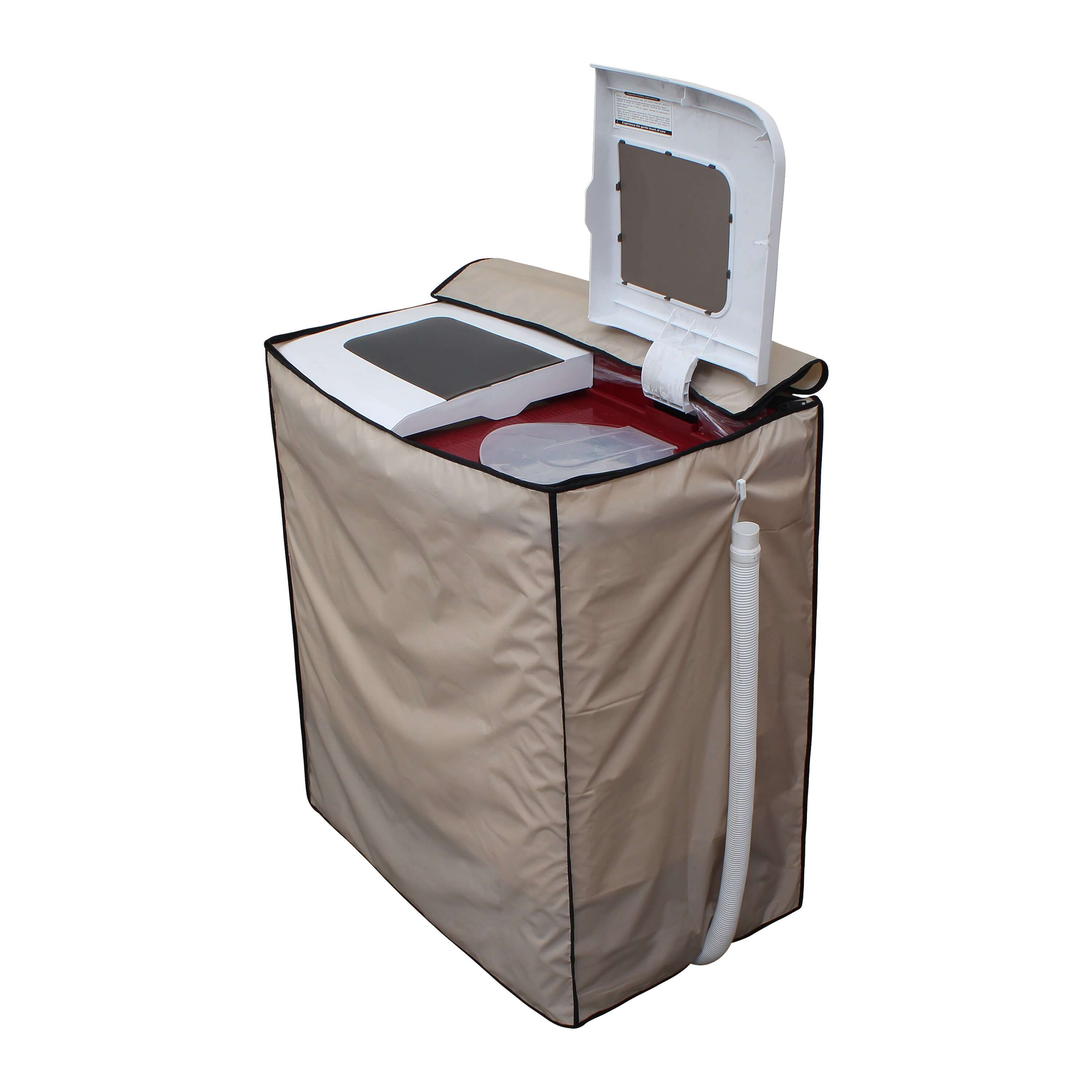 Semi Automatic Washing Machine Cover, Beige