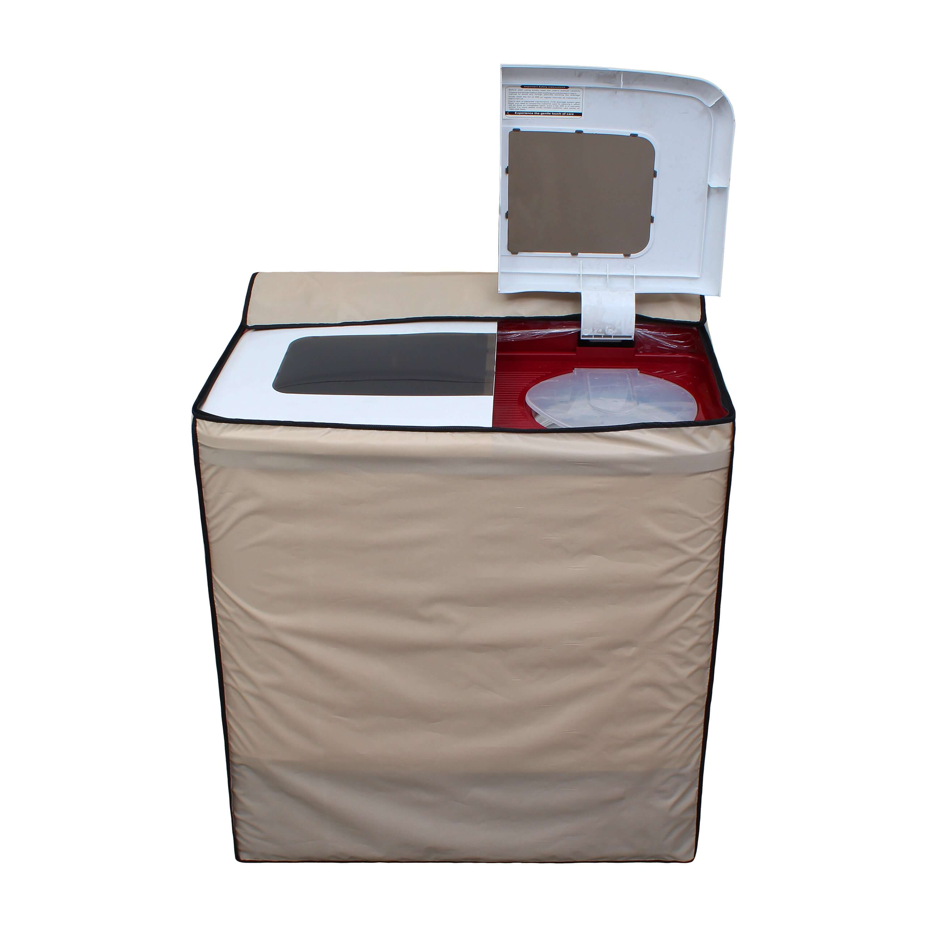 Semi Automatic Washing Machine Cover, Beige