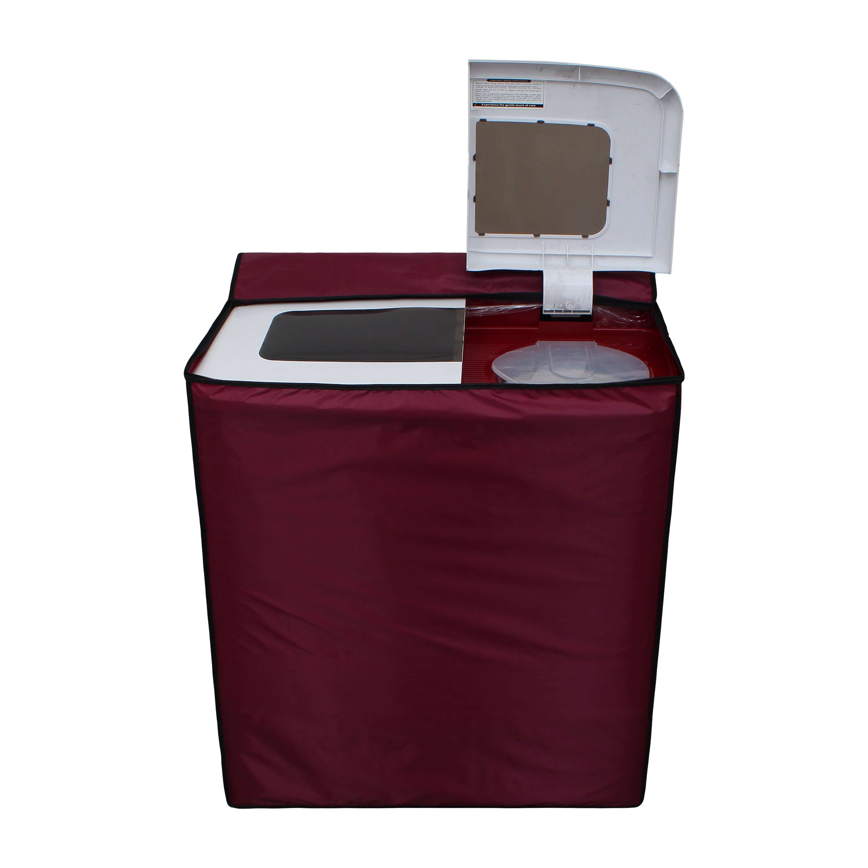 Semi Automatic Washing Machine Cover, Maroon