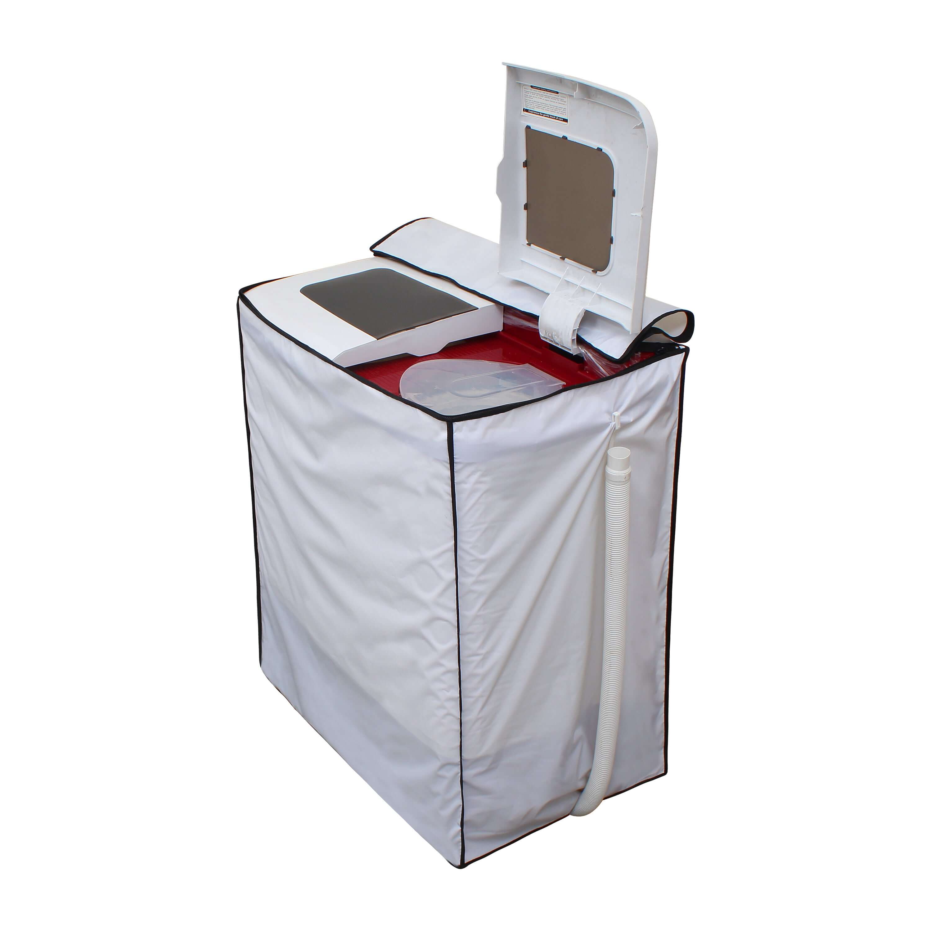 Semi Automatic Washing Machine Cover, Off White