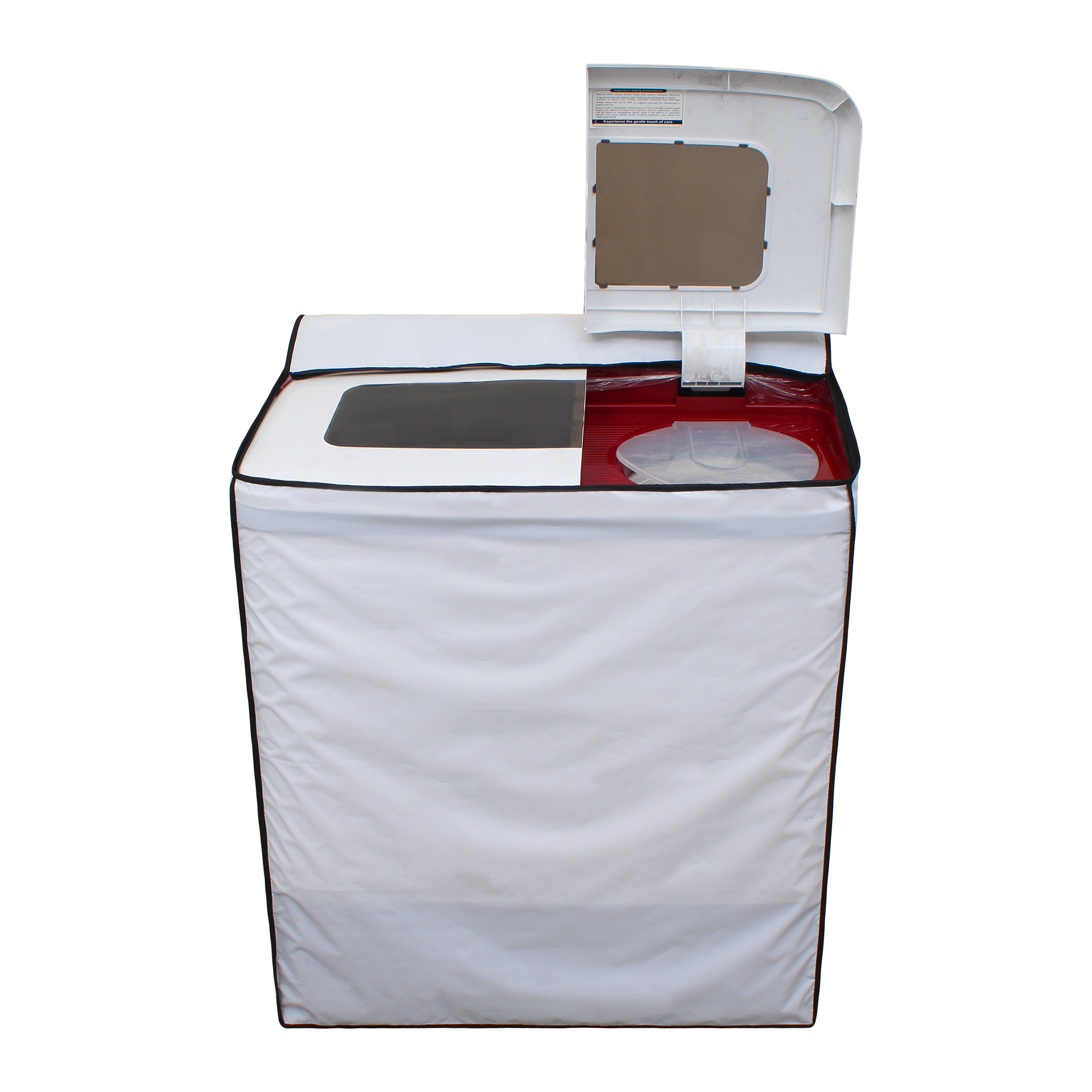 Semi Automatic Washing Machine Cover, Off White