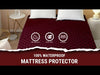 Load and play video in Gallery viewer, Waterproof Mattress Protector with 360 Degree Elastic Strap, Luxury Terry (Maroon, Available in 16 Sizes)