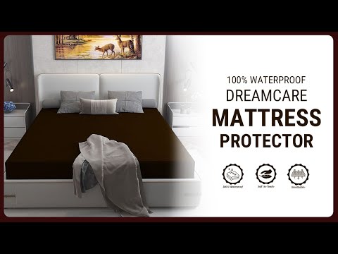 Waterproof Mattress Protector with 360 Degree Elastic Strap, Luxury Terry (Coffee, Available in 16 Sizes)