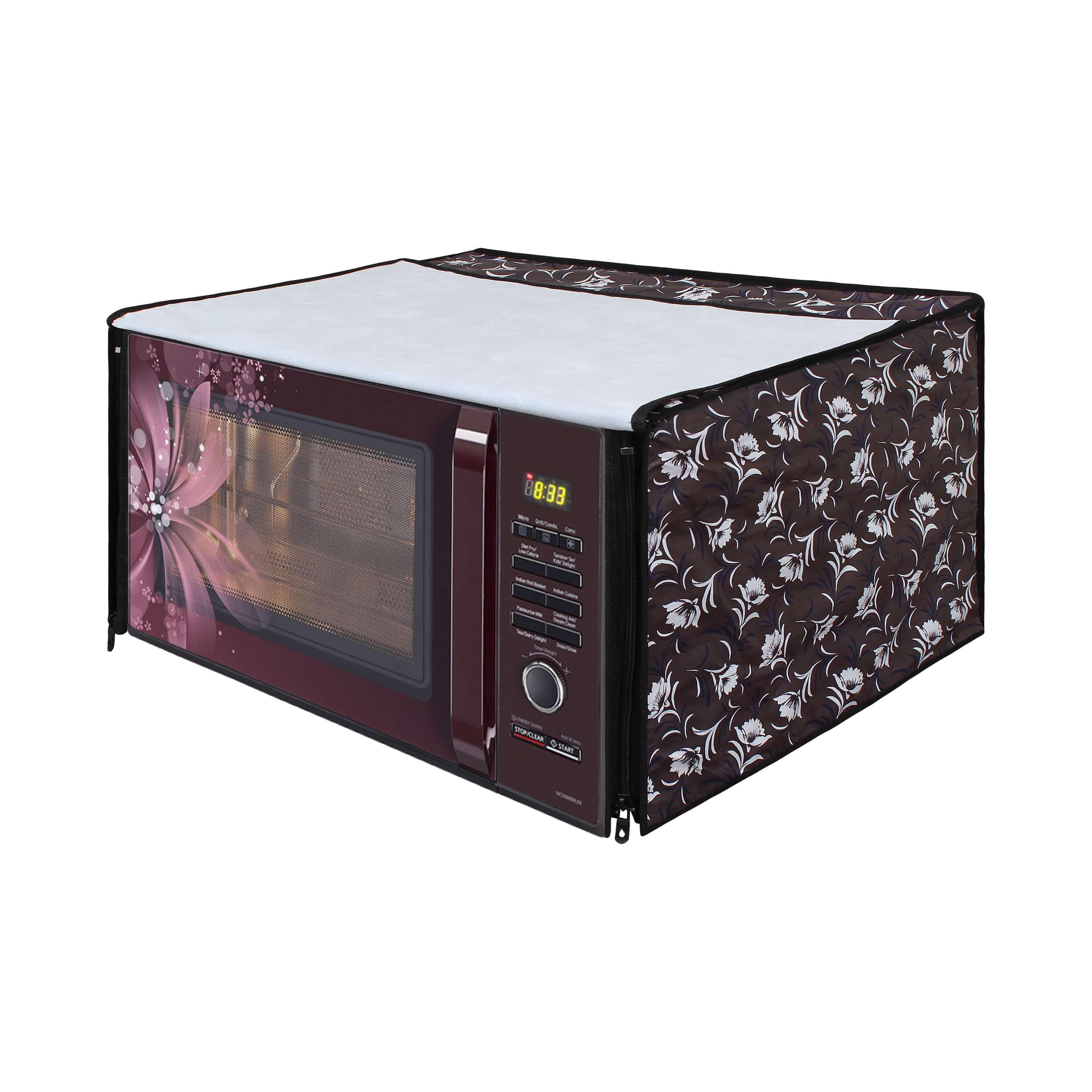 Microwave Oven Cover With Adjustable Front Zipper, SA05 - Dream Care Furnishings Private Limited