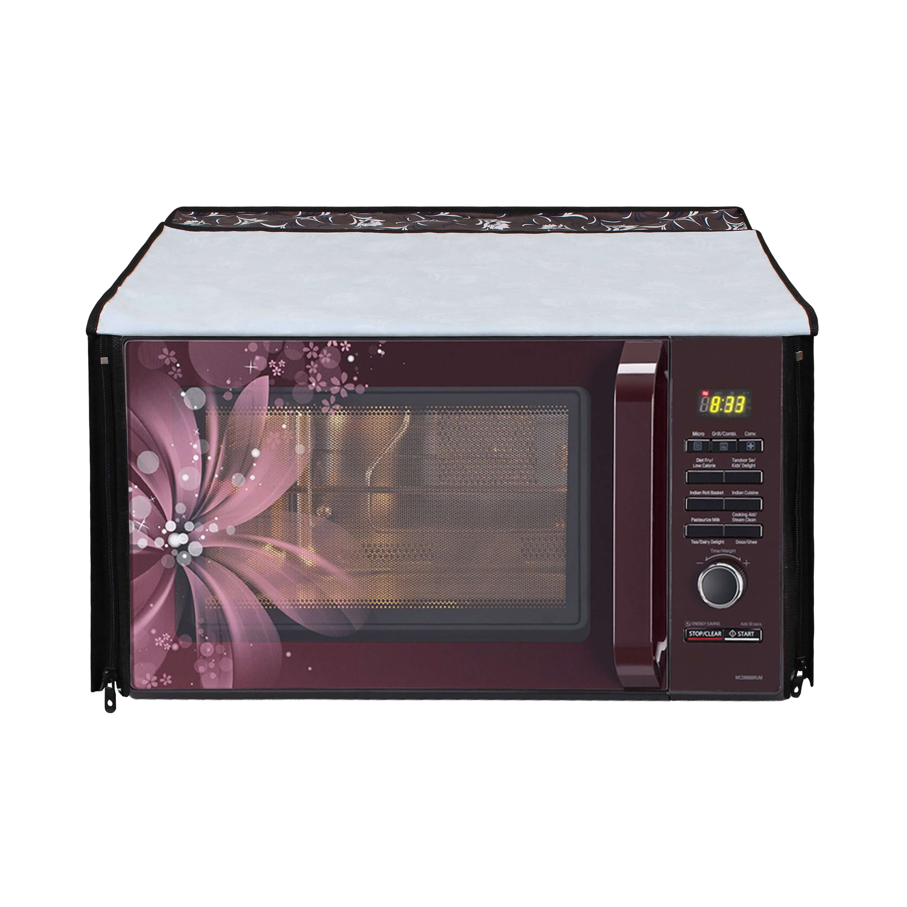 Microwave Oven Cover With Adjustable Front Zipper, SA05 - Dream Care Furnishings Private Limited
