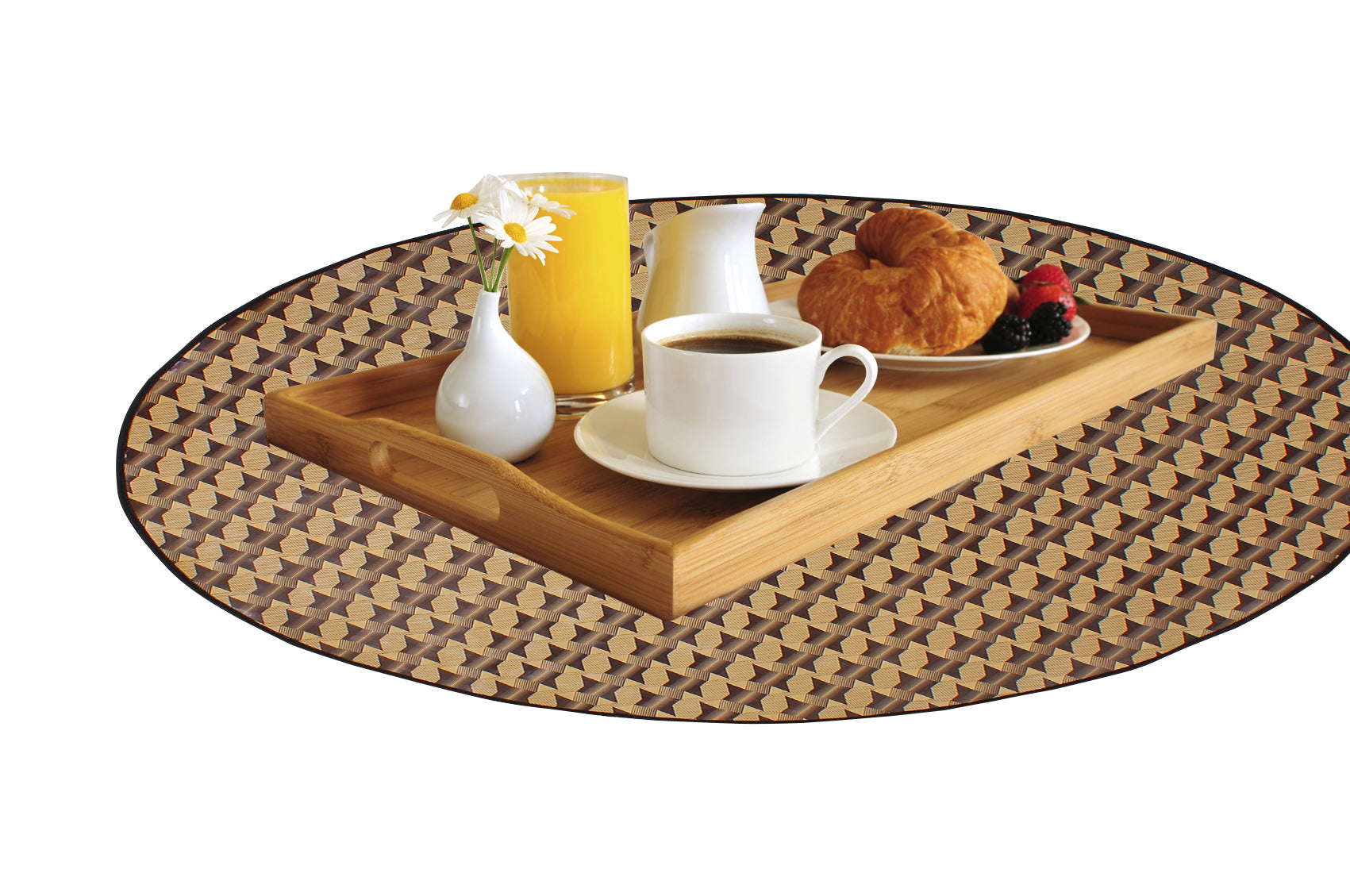 Waterproof & Oil Proof Bed Server Circle Mat, SA06 - Dream Care Furnishings Private Limited