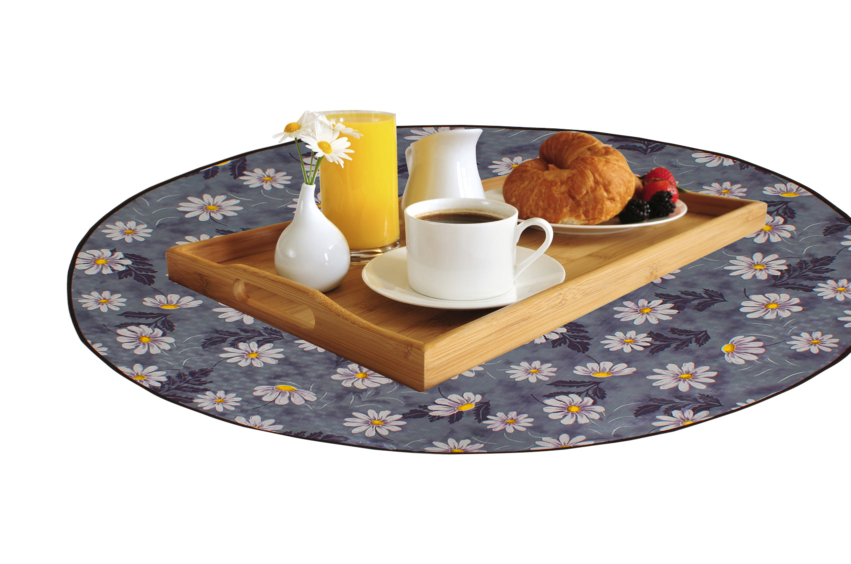 Waterproof & Oil Proof Bed Server Circle Mat, SA10 - Dream Care Furnishings Private Limited
