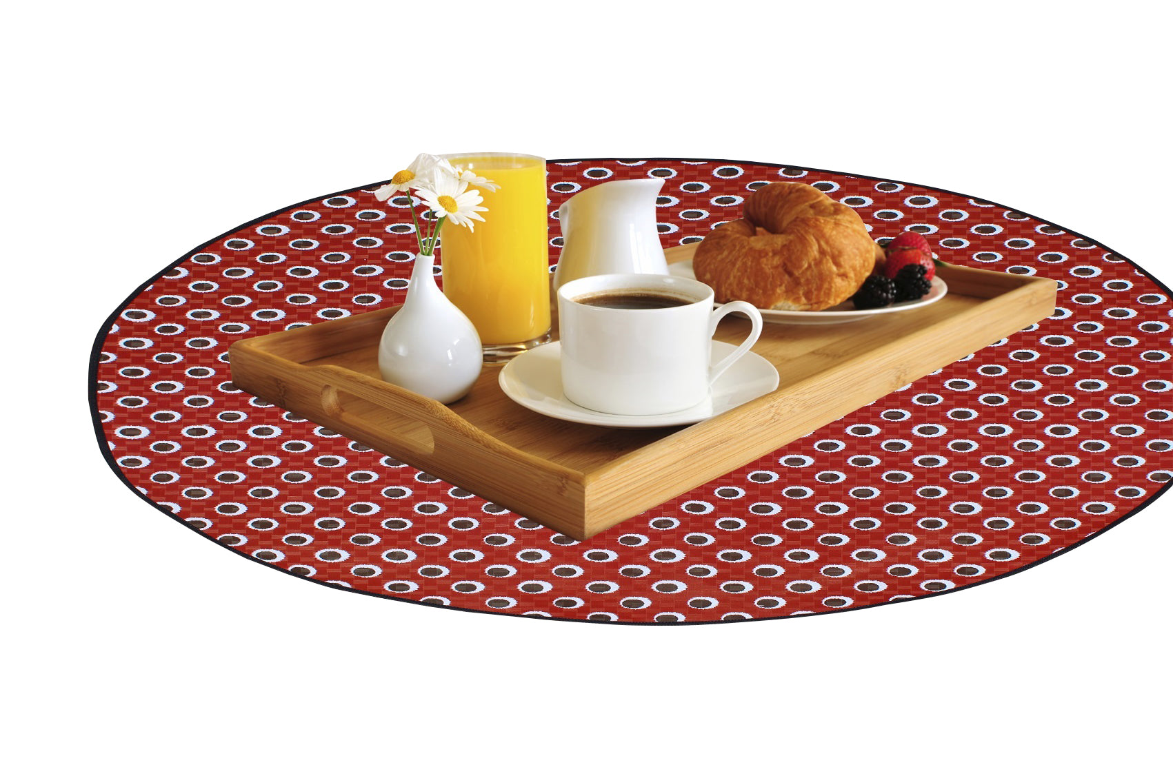Waterproof & Oil Proof Bed Server Circle Mat, SA11 - Dream Care Furnishings Private Limited