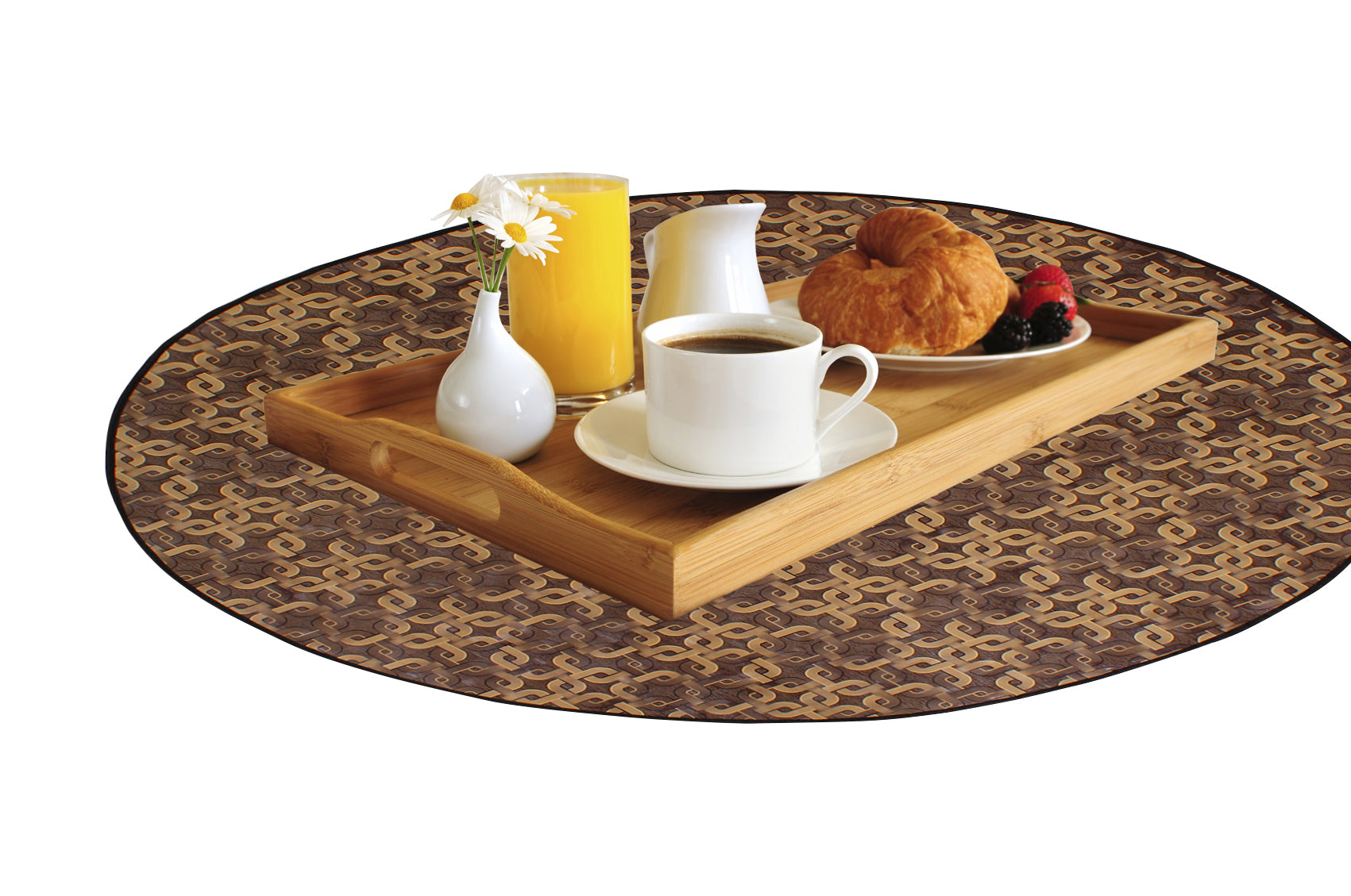 Waterproof & Oil Proof Bed Server Circle Mat, SA39 - Dream Care Furnishings Private Limited