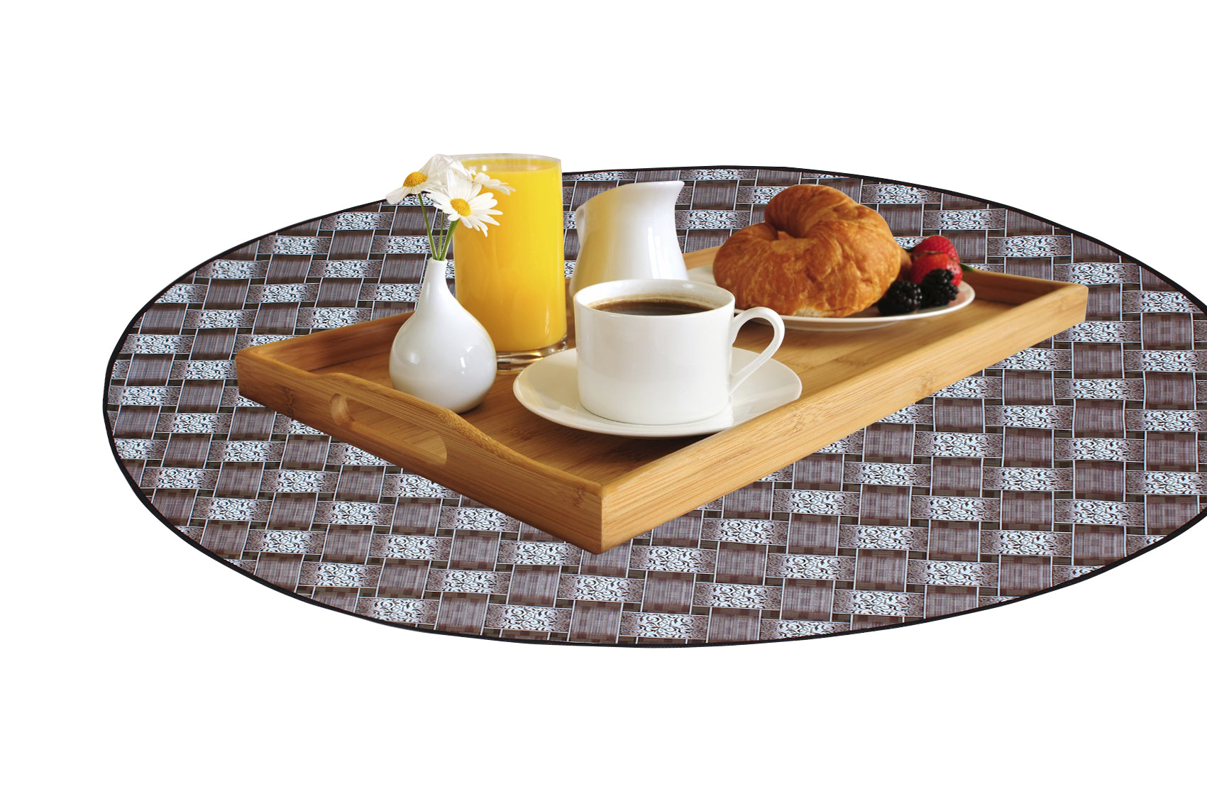 Waterproof & Oil Proof Bed Server Circle Mat, SA41 - Dream Care Furnishings Private Limited