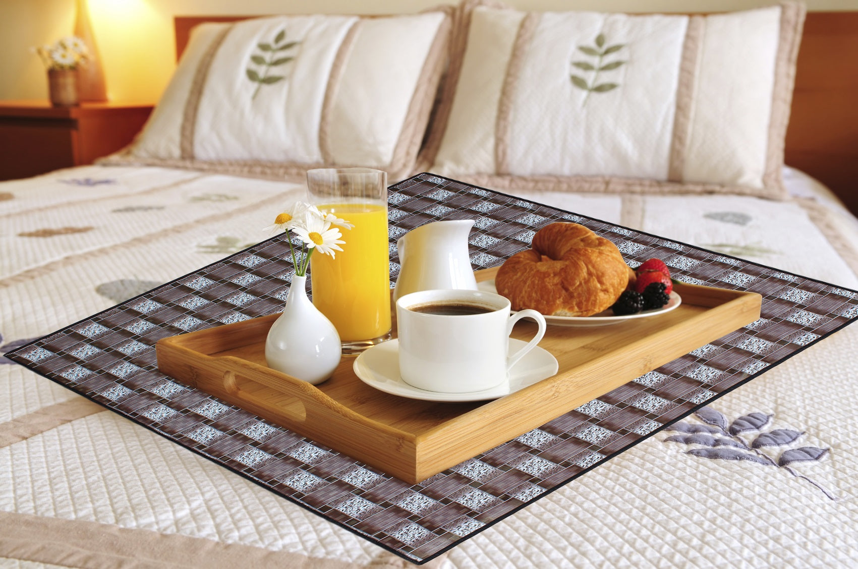 Waterproof & Oil Proof Bed Server Square Mat, SA41 - Dream Care Furnishings Private Limited