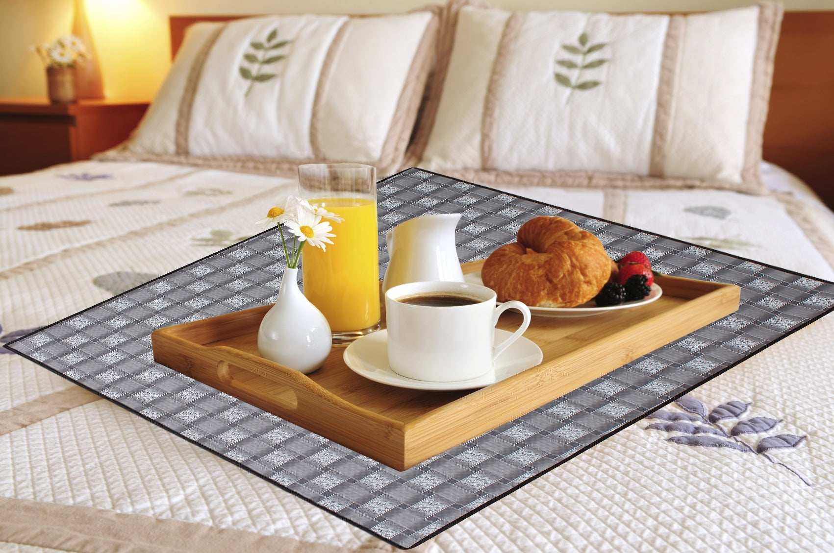 Waterproof & Oil Proof Bed Server Square Mat, SA42 - Dream Care Furnishings Private Limited