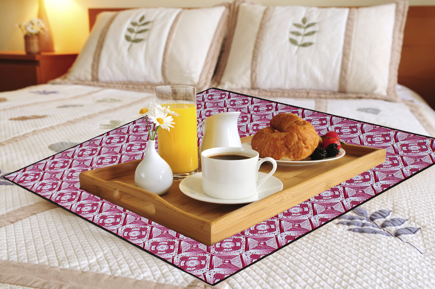 Waterproof & Oil Proof Bed Server Square Mat, SA55 - Dream Care Furnishings Private Limited