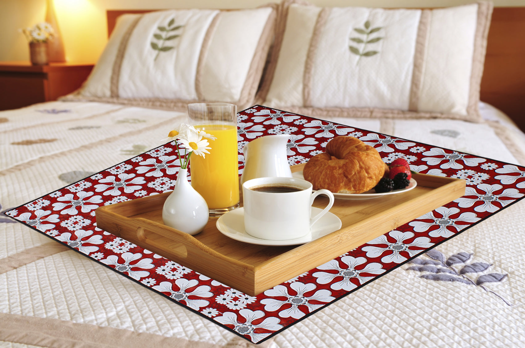 Waterproof & Oil Proof Bed Server Square Mat, SA61 - Dream Care Furnishings Private Limited