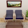 Waterproof Printed Sofa Seat Protector Cover with Stretchable Elastic, Blue White - Dream Care Furnishings Private Limited