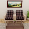 Waterproof Printed Sofa Seat Protector Cover with Stretchable Elastic, Brown - Dream Care Furnishings Private Limited