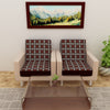 Waterproof Printed Sofa Seat Protector Cover with Stretchable Elastic, Brown White - Dream Care Furnishings Private Limited