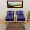 Waterproof Printed Sofa Seat Protector Cover with Stretchable Elastic, Blue - Dream Care Furnishings Private Limited