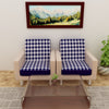 Waterproof Printed Sofa Seat Protector Cover with Stretchable Elastic, White Blue - Dream Care Furnishings Private Limited
